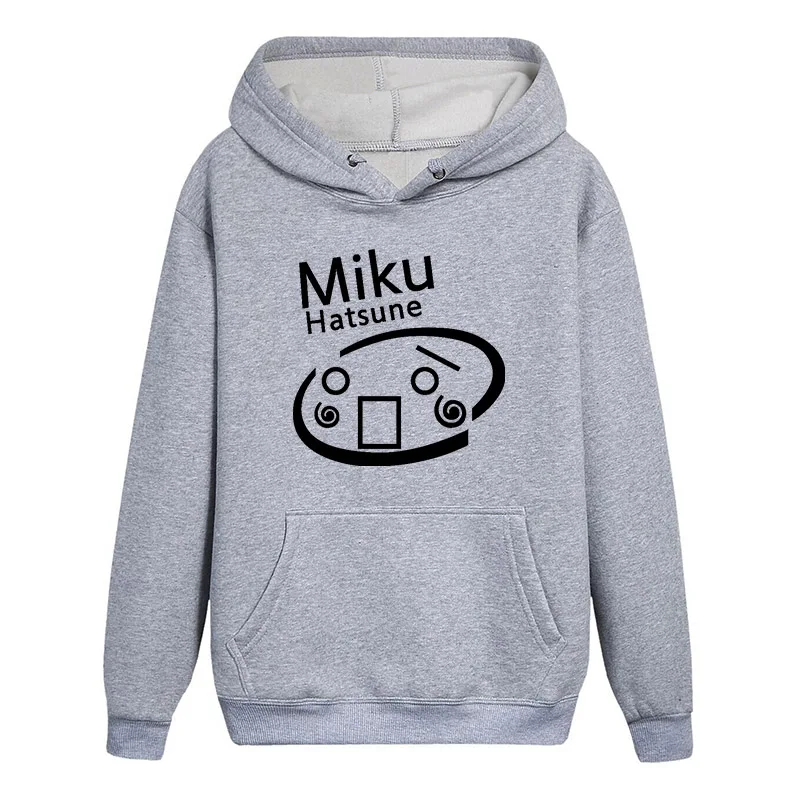 Высокие Q Hatsune Miku с длинными рукавами фосфоресцирующие худи повседневные толстовки унисекс молодежное пальто пуловер с капюшоном топы