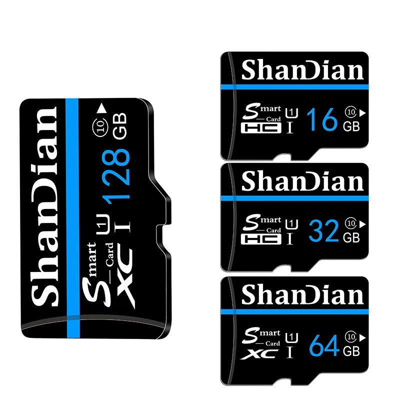 ShanDian карта памяти Micro sd 32 Гб класс 10 64 ГБ 16 8 tf Ручка microsd флэш память диск для