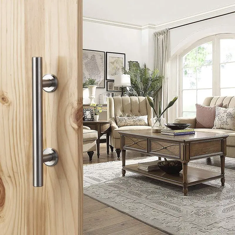 304 Stainless Steel Sliding Barn Door Pull Handle Wood Door Handle Door Handles For Interior Doors Handle