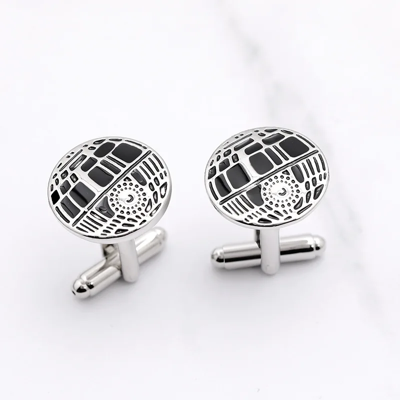 Star Wars Cuff Links Buttons Falcon Darth Vader Letter Tie Clips Alloy Shirt Cufflinks Men Jewelry Gift - Окраска металла: 20