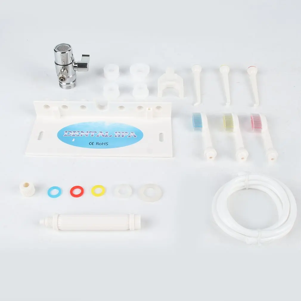 

Faucet Water Flosser Dental Oral Irrigator Water Pick Teeth Cleaner with 3 Replacement Tips for Family