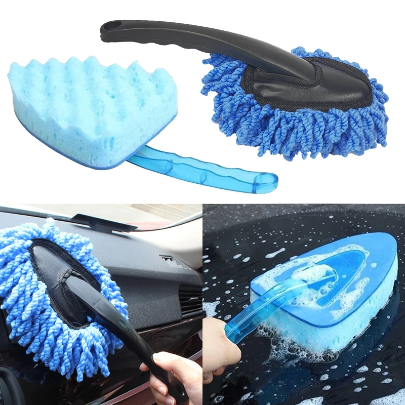 

2Pcs Car Cleaning Tools Tire Brush Car Dust Brush Scrubbing Cleaning Accessories Universal Car Washing Tools Auto Parts Home