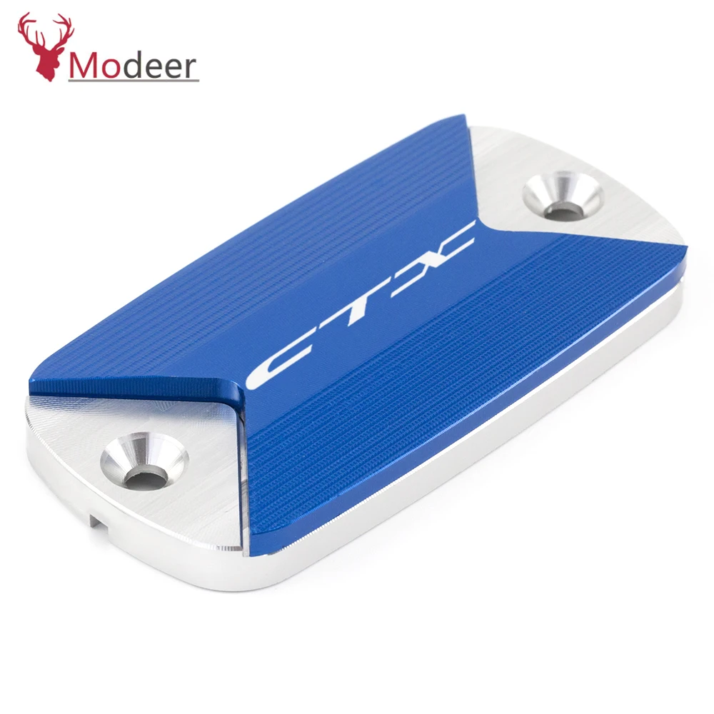 For Honda CTX 700 700N 1300 CXT700 CTX1300 2014 2015 2016 Logo (CTX) CNC Motorcycle Front Brake Fluid Reservoir Cap Cover (15)