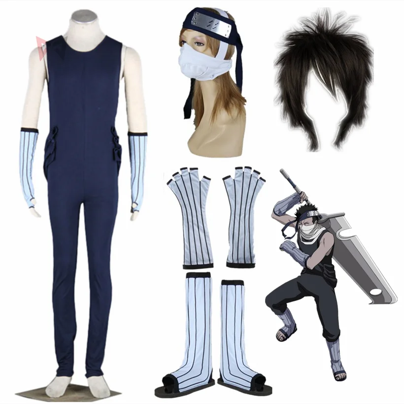Anime Momochi Zabuza Cosplay Costume Men's Jumpsuits For Kids Child Adult Plus Size Party Game Set Custom Made | Тематическая