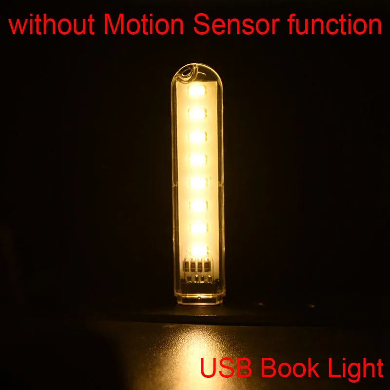 8LED USB Warm Light Инфракрасный PIR датчик движения 6 светодиодный ночной Светильник беспроводной детектор светильник Настенный светильник автоматический вкл/выкл шкаф батарея - Испускаемый цвет: 8LED USB Warm Light