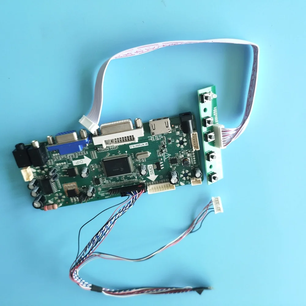 Комплект для телефона плата контроллера HDMI VGA LED LCD Audio card DIY 40pin LVDS DVI панель экрана