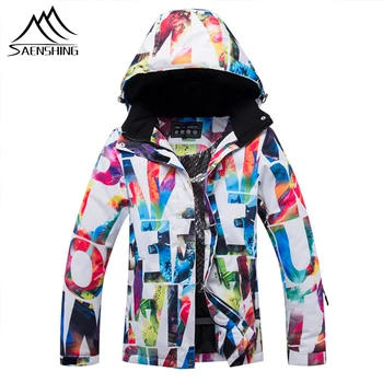 

SAENSHING Women Thermal Ski Jacket Waterproof Snowboard Breathable Warm Winter Girls Snow Jacket Skiing Snowboarding Coat