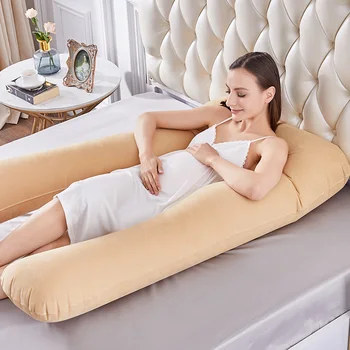 

Sleeping Support Pillow For Pregnant Women Body PW12 100% Cotton Maternity Pillows Pregnancy Full Body Side Sleepers