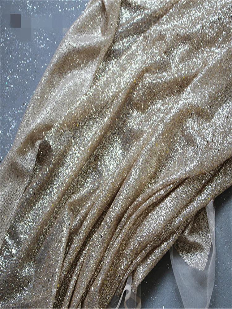 50*140 см/шт. Сверкающие блестки diy свадебное платье ткань украшения дизайнерские ткани