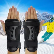 Наружные Легкие Перчатки EVA Дышащие черные защитные роликовая шестеренка для катания на коньках Спортивная Скоба регулируемая опора для запястья уход за руками