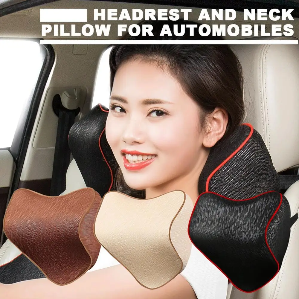 Подушка под голову в машине подушка для шеи автомобиля память хлопок подушка для шеи мягкая и удобная подушка для головы автомобильные принадлежности
