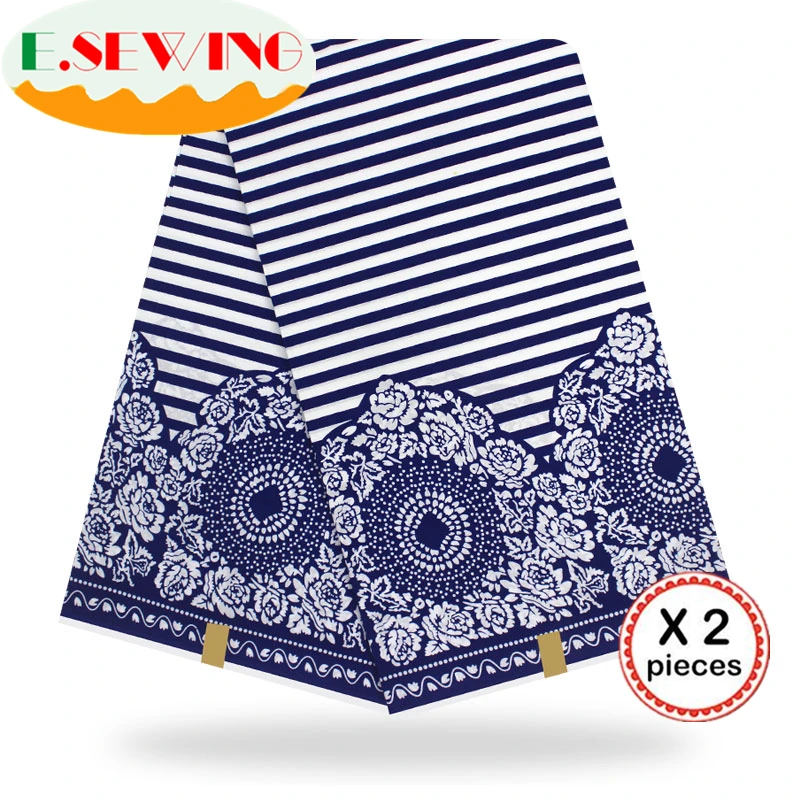 Африканская восковая ткань с принтом Анкара для шитья Анкара африканская ткань 12 ярдов нигерийская хлопковая ткань Гана для платья 9016