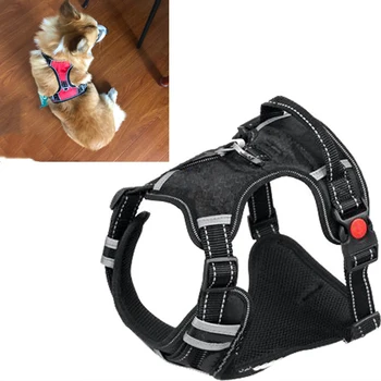 

Nylon Heavy Duty Dog Pet Harness Collar Adjustable Padded Extra Big Large Medium Small Dog Harnesses Vest Husky Dogs Supplies 5