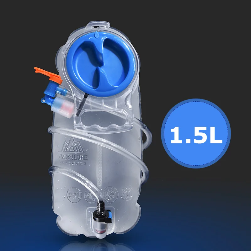 AONIJIE водный Пузырь 1.5L 2.5L мягкий резервуар гидратация пакет сумка для хранения воды BPA бесплатно бег гидратации жилет рюкзак SD17 - Цвет: S-1.5 L