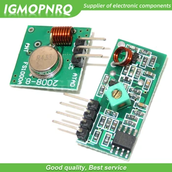 

1Lot= 1 pair (2pcs) 433Mhz RF transmitter and receiver Module link kit for /ARM/MCU WL diy 433-mhz wireless free shiping