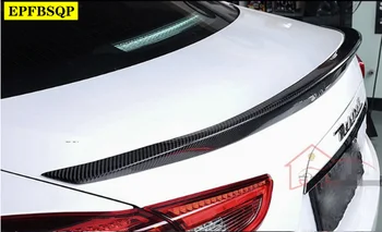 

For Maserati Ghibli Carbon Fiber rear spoiler Rear trunk wing Gloss Black Novitec Style for Ghibli Carbon Rear Spoiler 2014 - UP
