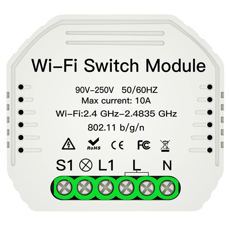 Wifi умный светильник-переключатель Diy выключатель модуль Smart Life/приложение Tuya дистанционное управление, работает с Alexa Echo Google Home 1/2 способ