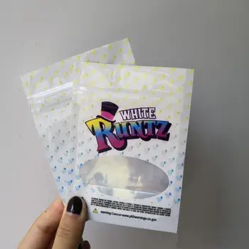 

2019 Hot Selling White Runtz 3.5g Bags (white Style) Stand Up Smell Proof Bags To Contain Dry Herb Flowers
