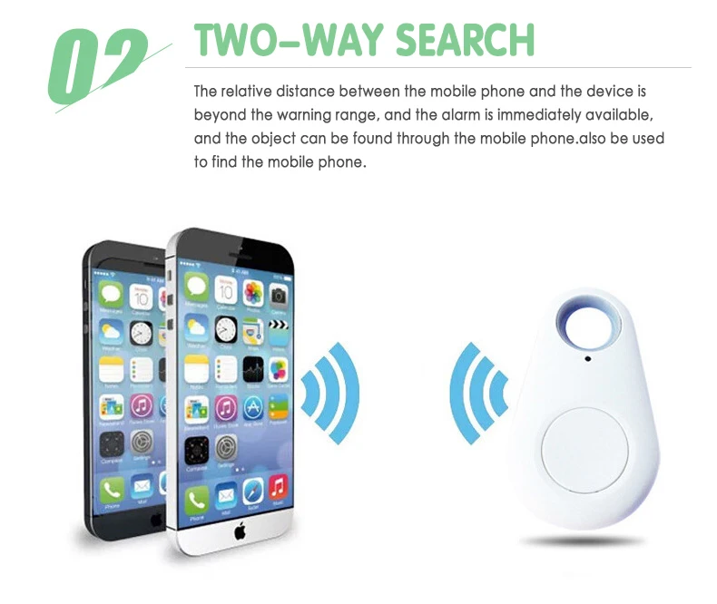 Smart Finder Loss Alarm Bluetooth Tracker Anti lost Two way Alarm Search Positioning Search Self timer
