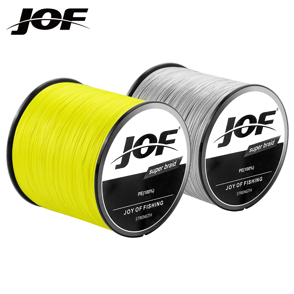 

JOF Fishing Line Japan Pe 4 Strands Braided Multifilamento Sea Tackle 300M 500M 1000M 10 12 18 28 35 40 50 62 82 LB