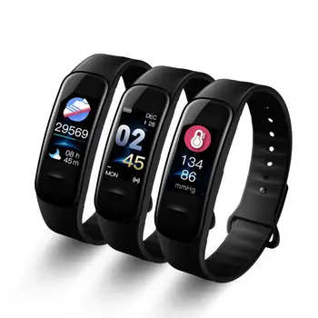

2020 New Arrival C1s Smart Bracelet IP67 Fitness Tracker Blood Pressure Heart Rate Monitor Sleep Tracker Wristband for Android