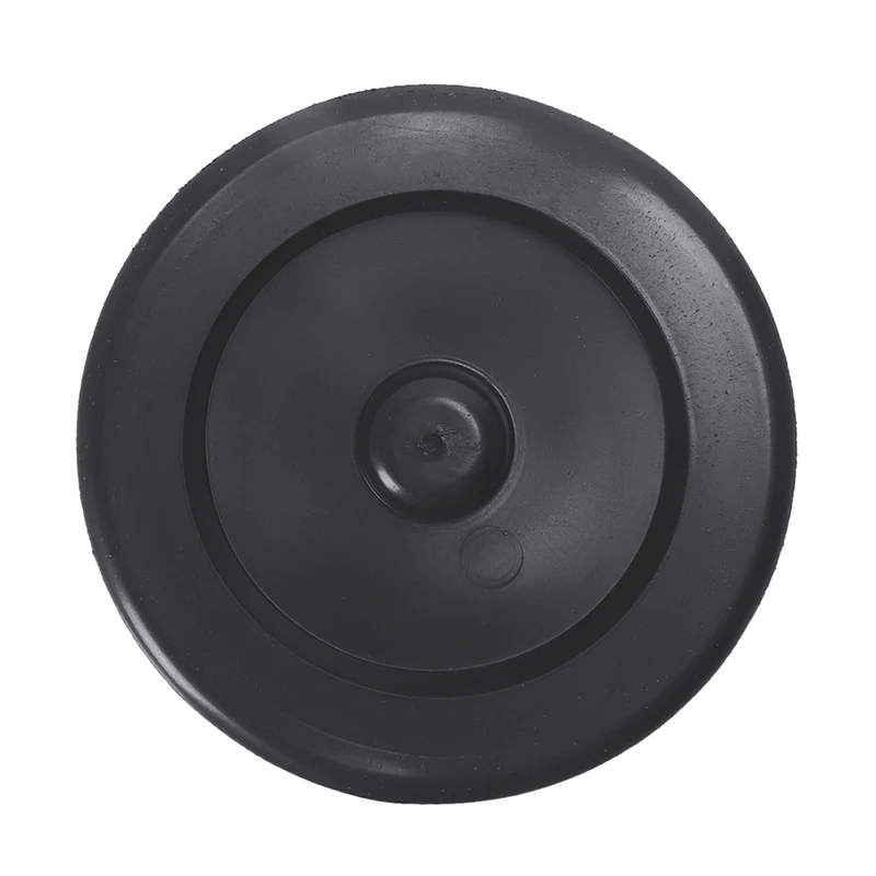 Rubber sink drain garbage disposal plug flange 9cm diameter black