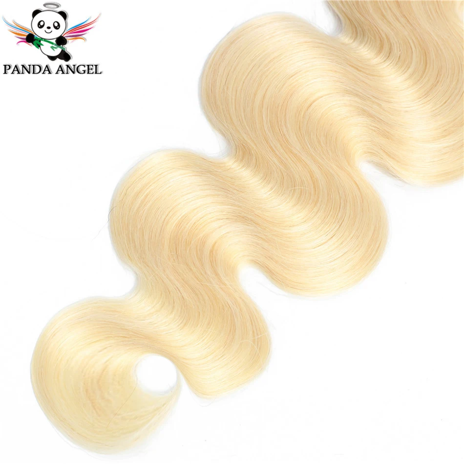 Индийские волосы Panda, 1 шт., 613 блонд, объемные волнистые пряди, Remy блонд, волнистые пряди, человеческие волосы для наращивания для черных женщин, 8-30 дюймов