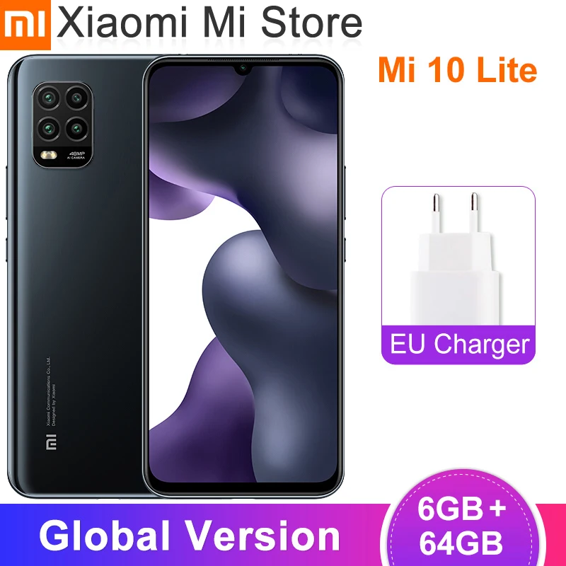 Глобальная версия Xiaomi Mi 10 Lite 5G смартфон 6 ГБ 64 Гб Snapdragon 76 Octa Core 57 &quotэкран 48MP камера