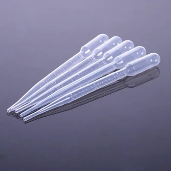 

100PCS 3ml Transparent Pipette Disposable safe Plastic Eye Dropper Transfer Graduated Pipettes pipetas de plastico