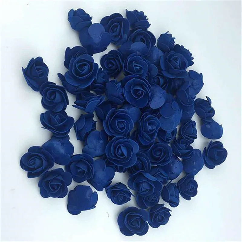 100Pcs Dark Blue 1 шт. моделирование пенополистирола пенопласт белый пенопласт Мишка форма Тедди на День святого Валентина подарки День Рождения Вечеринка свадебное украшение - Цвет: 100Pcs Dark Blue