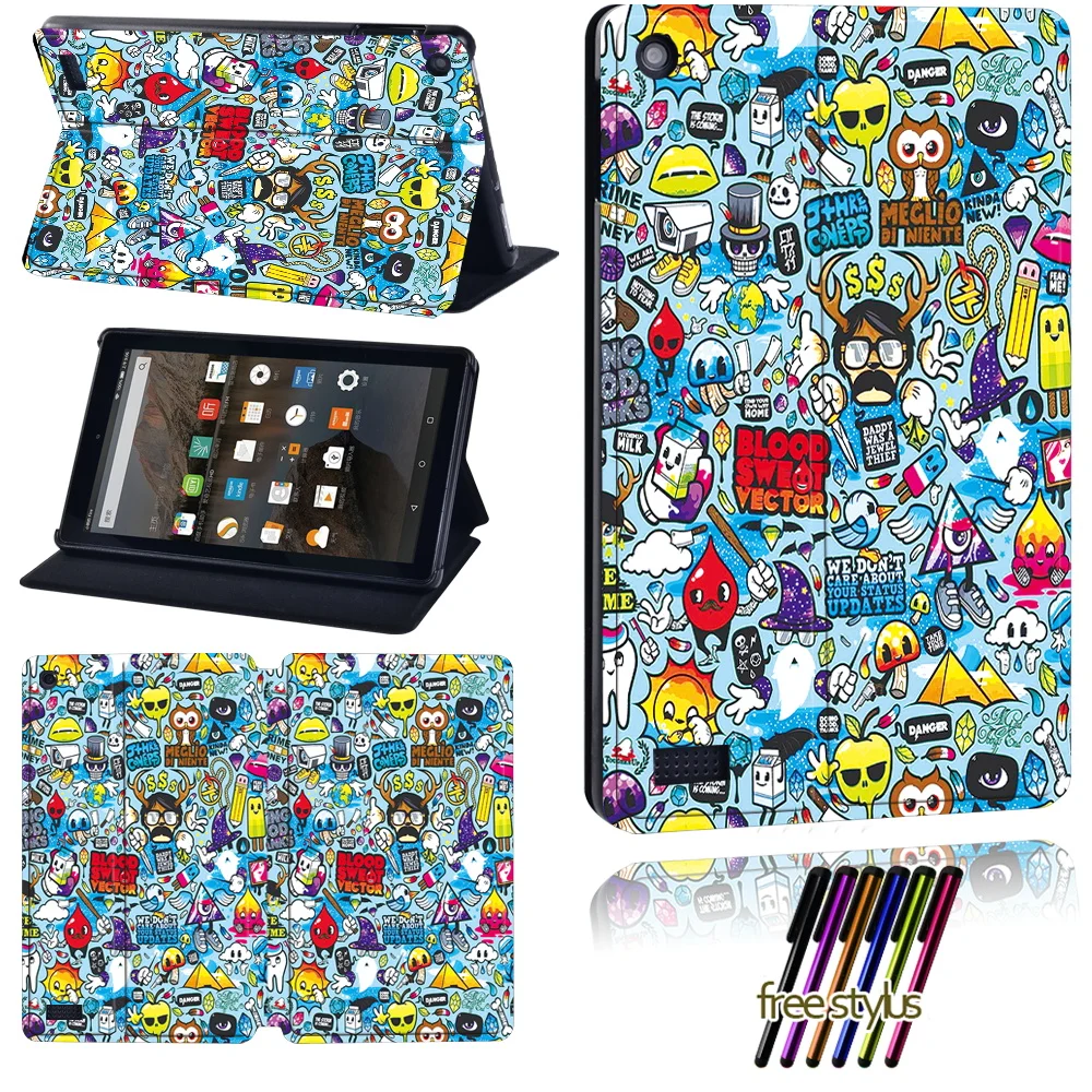 caso tablet para amazon fogo fogo hd fogo hd suporte de couro capa protetora stylus