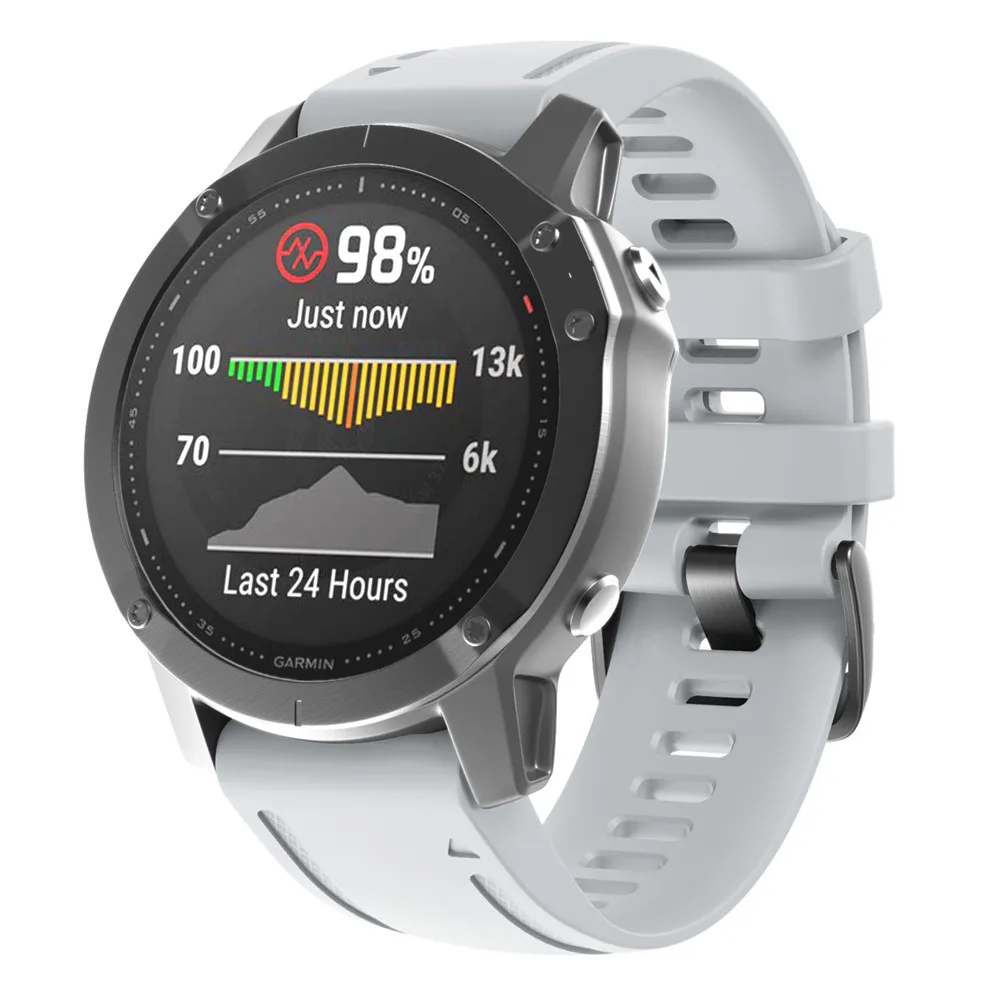 20 мм силиконовый ремешок для часов Garmin Fenix 6 S/6 S PRO 5S/5S plus Смарт-часы замена быстросъемные часы браслет на запястье
