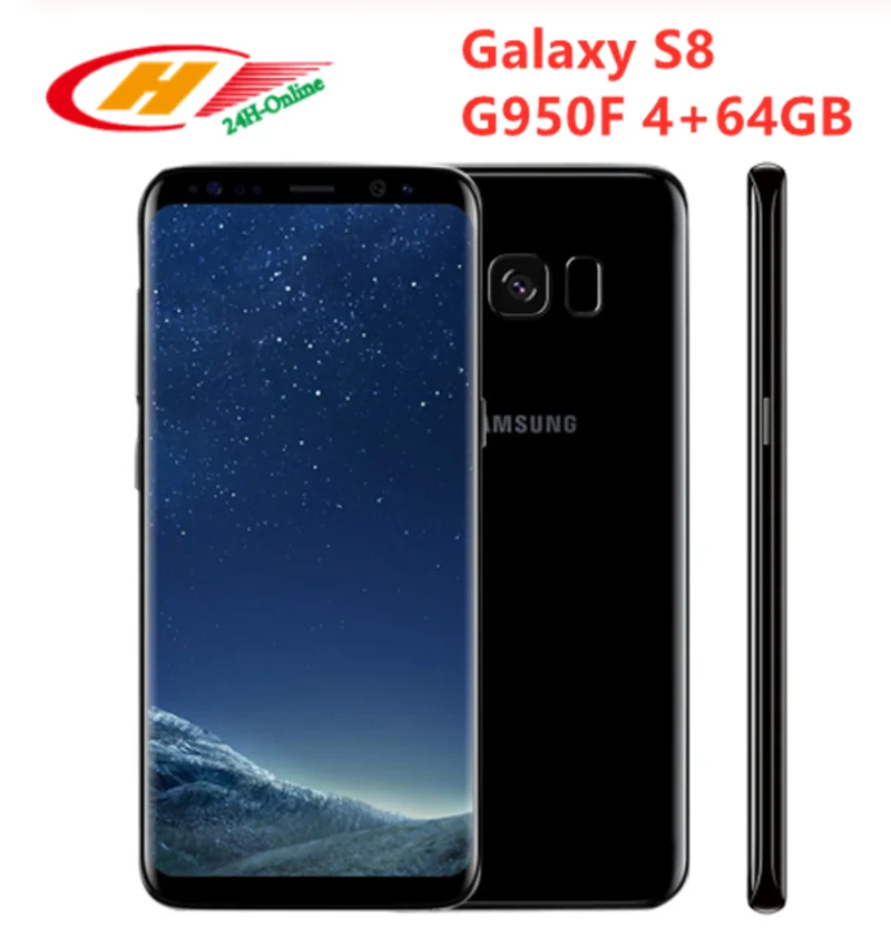 Заводской разблокированный samsung Galaxy S8 G950F NFC samsung Pay 4 Гб ОЗУ 64 Гб ПЗУ 6," Восьмиядерный мобильный телефон Android