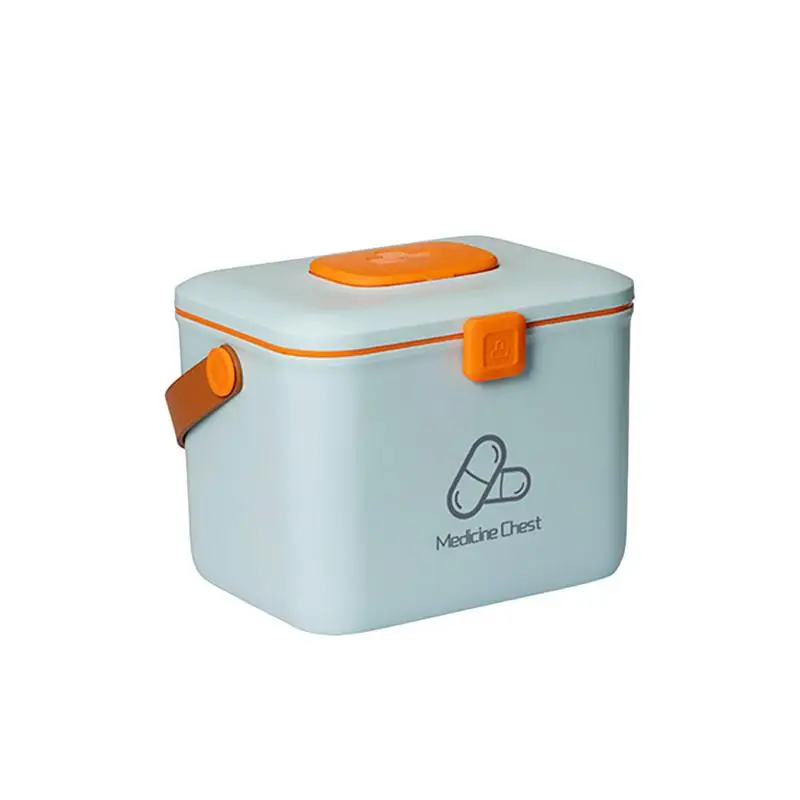 

1pc Medicine Chest Portable Light Weight Large Capacity Practical Drugs Storage Box Medical Case Medicine Box For Travel Home