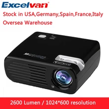 Excelvan BL23 2600 люмен светодиодный проектор мультимедийный домашний кинотеатр Proyector USB/AV/HDMI/ATV/VGA TFT lcd Projetor встроенный динамик