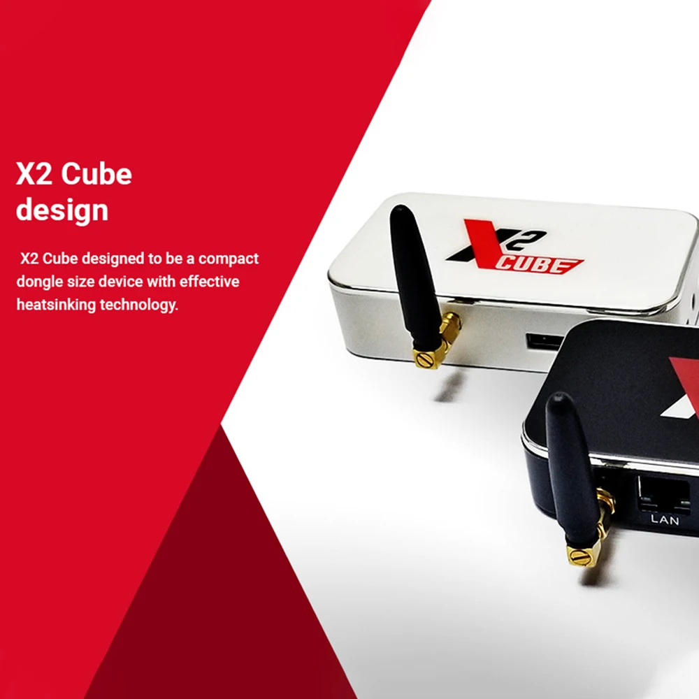 X2 cube Smart Android 9,0 ТВ-приставка сетевая приставка 16GB 1000 G5G WiFi M Bluetooth 4K HD медиаплеер