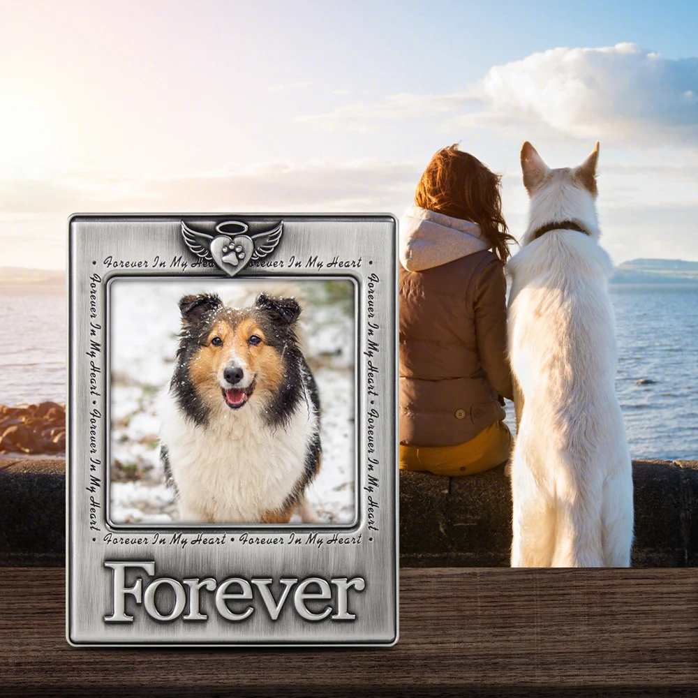 LASODY Forever In My Heart фоторамка с ангелом кошка мяу собака Woof памятный домашний фон для