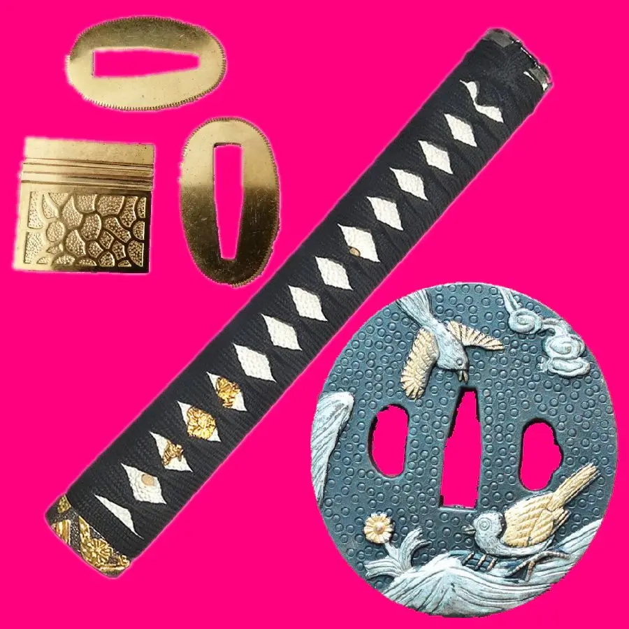 Высокое качество набор ручка гвардии фитинги для японский меч Tachi катана Wakizashi Tsuba
