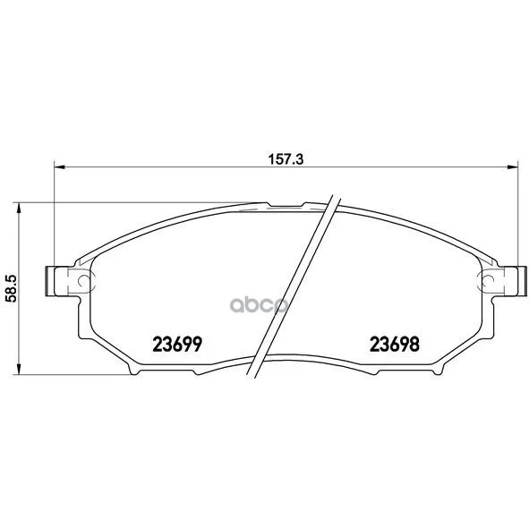 P56094_колодки Дисковые Передние! Nissan Quahqai, Infinity Ex/M35/M37/Qx50 1.6-3.7i/D 10 Brembo P56094 Brembo арт. P56094
