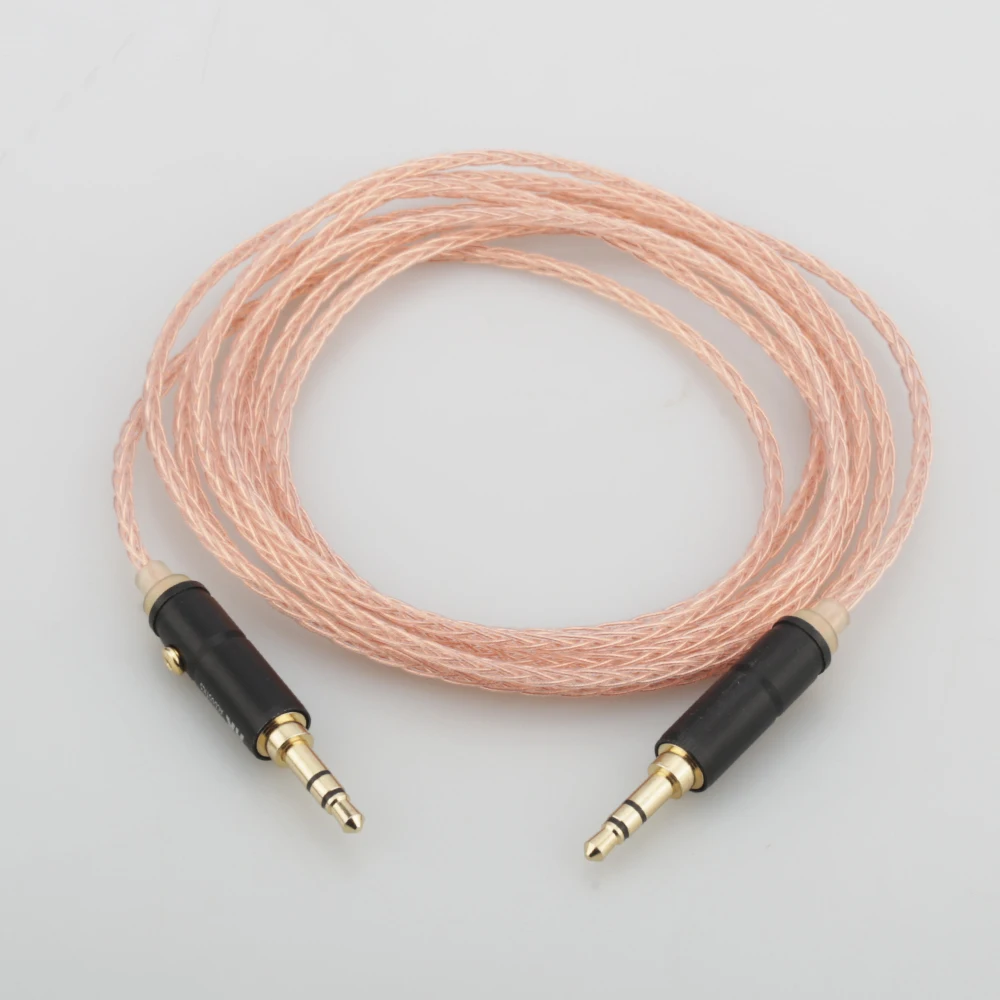 

Audiocrast 8 Cores Litz braid 3.5mm to 3.5mm Stereo Male Upgrade Cable HIFI audio aux Cable