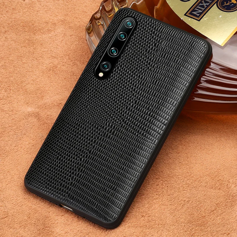 

Original Leather Lizard Grain case for Xiaomi Mi 10 Pro 9T 8 9 Lite A3 poco x3 cover For Redmi Note 8 Pro 8T 8 Note 7 6 5 Plus
