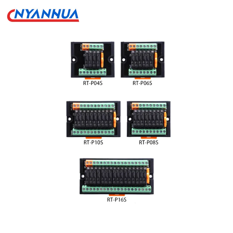 Din Rail Normally Open PLC DC Output Signal Amplifier Board Relay Module 24V 5A RT-P 4/6/8/10/16 Channels Control | Обустройство дома