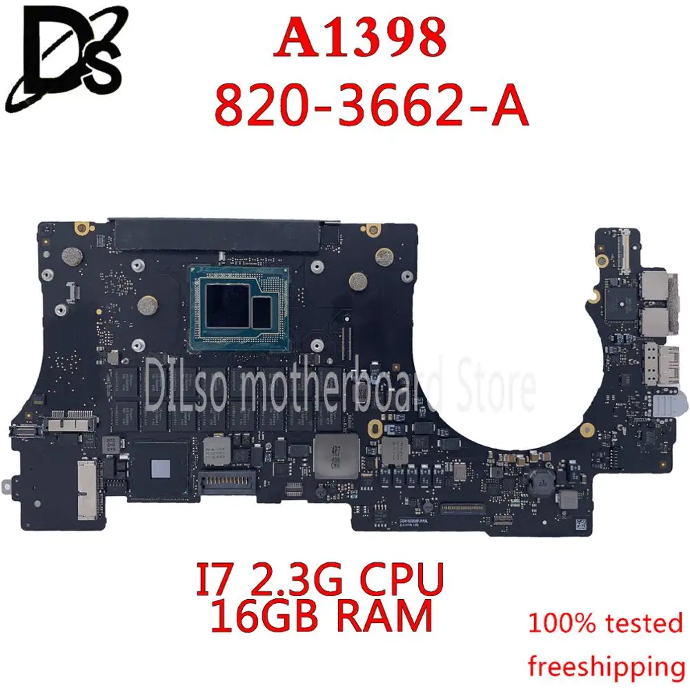 US $247.50 KEFU 6618302 FOR MacBook Retina Pro 15 A1398 Logic Board i7 20 22 23 25GHz 16GB RAM 8203662A motherboard original test