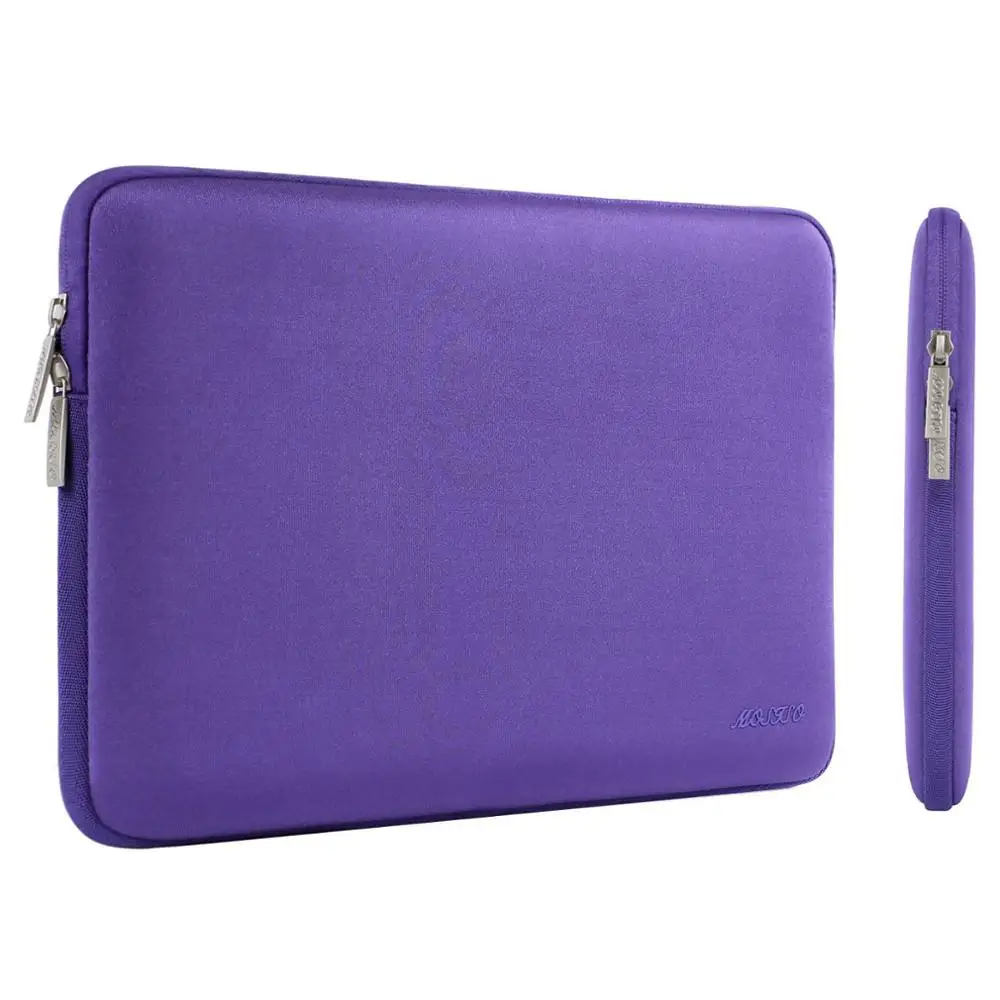 Purple Сумка для ноутбука MOSISO для Macbook Air Pro 11, 12, 13, 14, 15, retina, компьютер, ноутбук 11,6, 13,3, 15,6 дюймов, рукав, водонепроницаемая сумка, чехол - Цвет: Purple