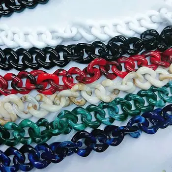 

Top-rated 1.0 Meter Acrylic Necklace Strand Parts Linked Bag Chains Women Jewelry DIY Accessories Glasses Chains Components N073
