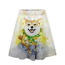 Сиба ину юбка Harajuku Повседневная стиль Harajuku поп юбки новые сексуальные Kpop Женская Повседневная Горячая Распродажа Мода kawaii мопс
