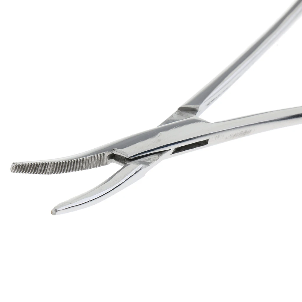 Clamp Stainless Steel Pet Medical Pet Pliers Holder Hemostatic Forceps Tweezers Straight / Curved For Pet Hair Puller