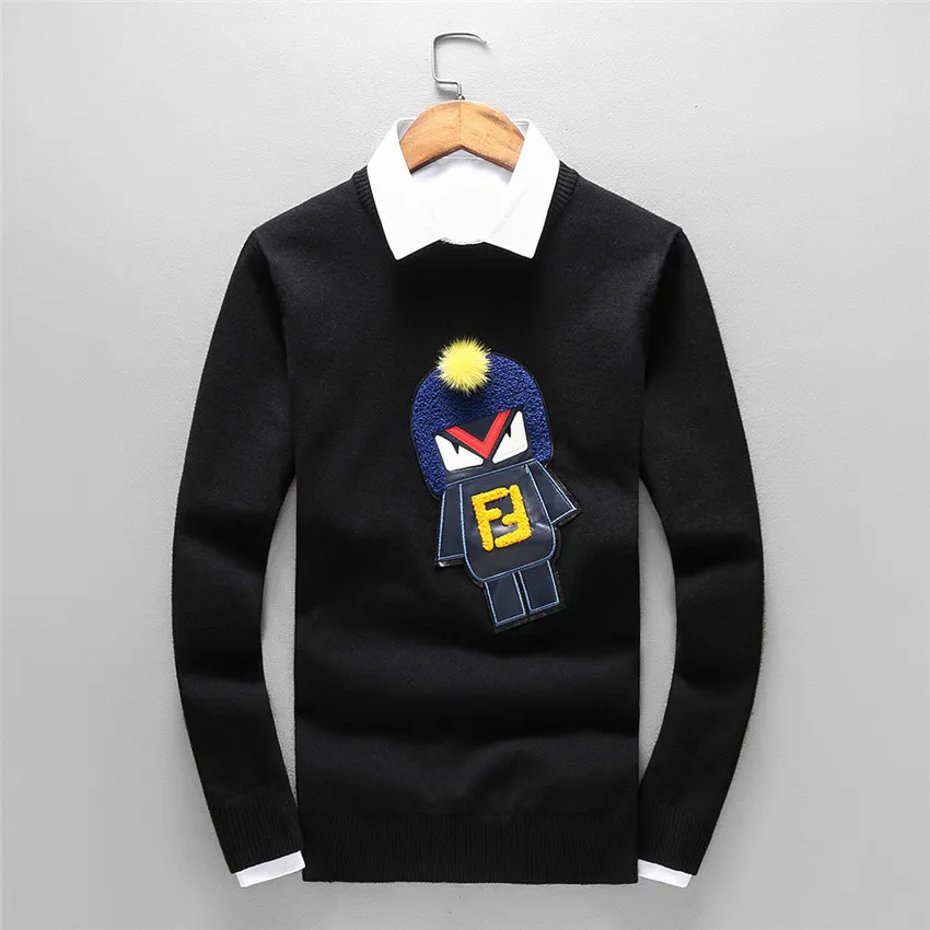 

Autumn and winter new mens sweaters cashmere sweater men fashion Casual Full O-Neck Cashmere Pullovers tops christmas costume 1