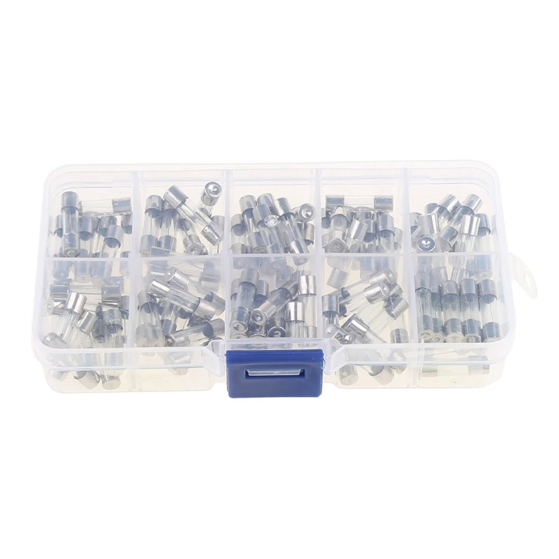 Rápido de Vidro do Fusível Tubo para o Caminhão do Carro Golpe Assorted Misto 10 Valores Amp 250v 0.2-20a Rápido Fusíveis 100pcs 5x20mm Kit 5 Fusível Assorted Kit Misto 10 Valores Amp