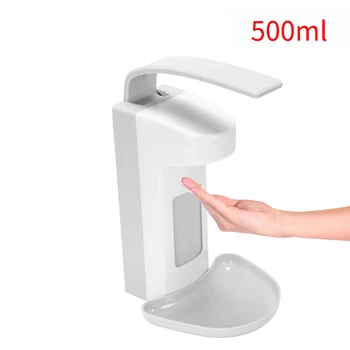 

2020 New 500 ML Wall Soap Dispenser Press Dispenser Disinfection Plastic Pump View Window for Car Bathroom Kitchen Space Saving